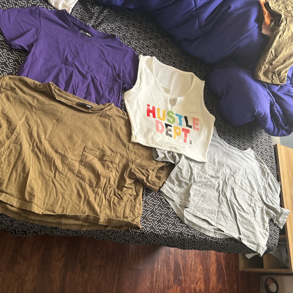 Colorful Graphic and Solid T-Shirts